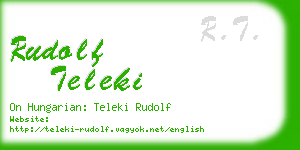 rudolf teleki business card